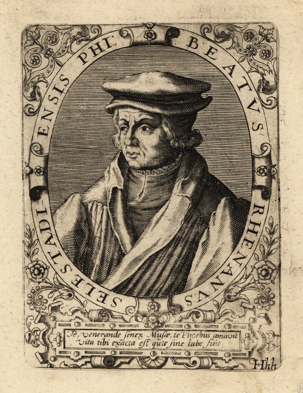 Beatus Image, German humanist by Theodore de Bry