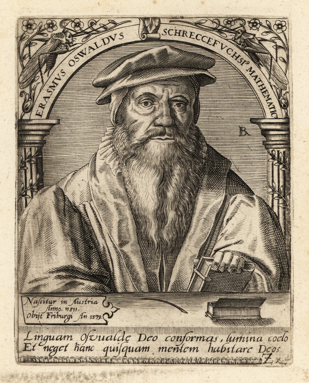 Erasmus Oswald Schreckenfuchs, Austrian Humanist by Theodore de Bry
