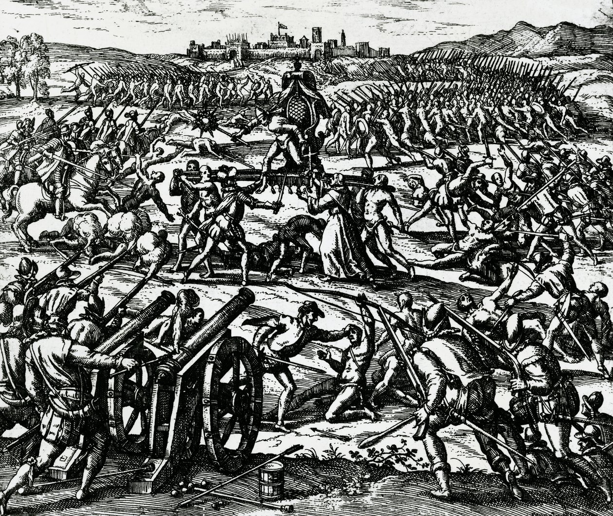 Francisco Pizarro's Troops Capturing Inca Emperor Atahualpa During ...
