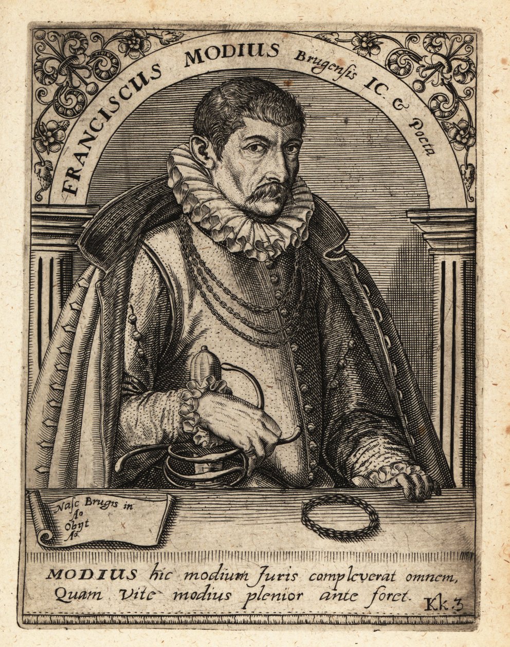 Francois Modius, Flemish Jurist and Humanist by Theodore de Bry