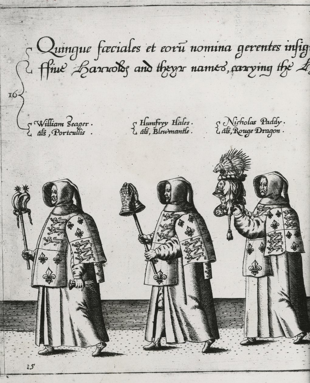Heralds in the Funeral Cortege of Sir Philip Sidney on the Way to St. Paul
