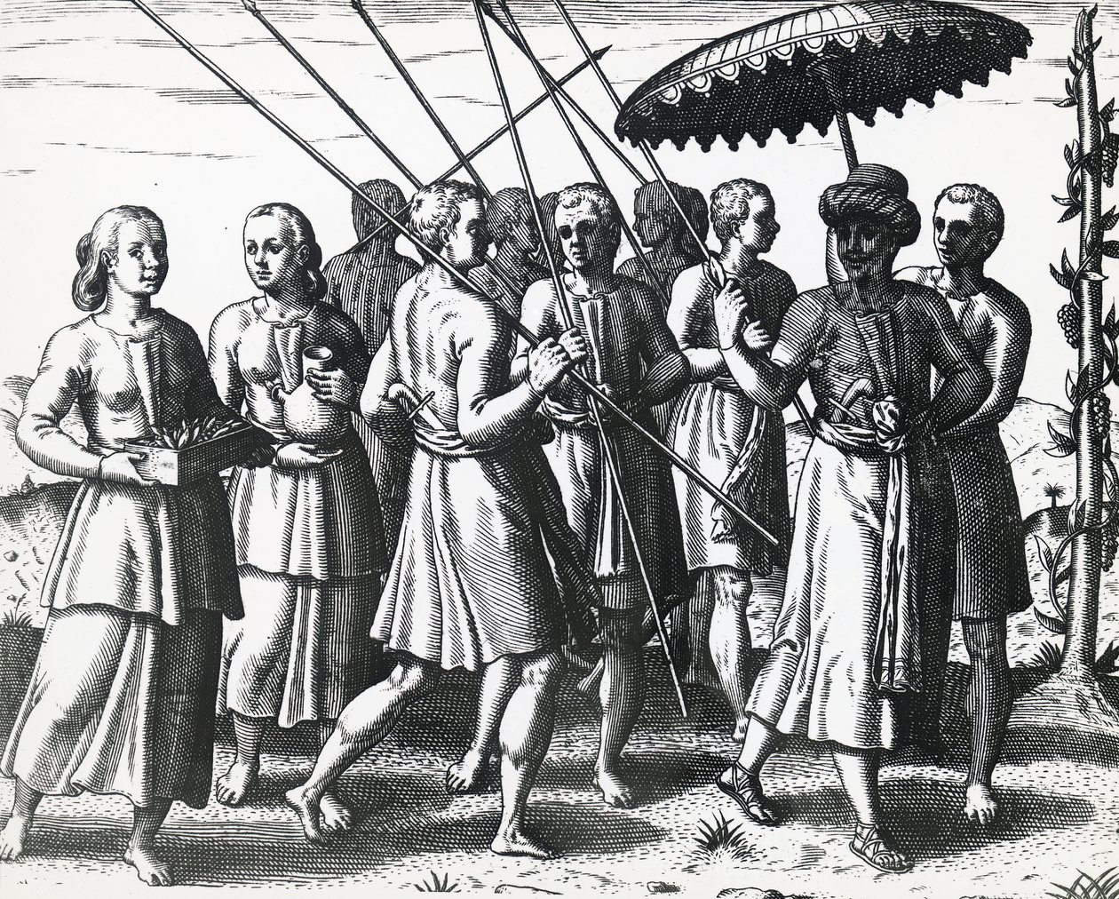 Inhabitants of Sumatra by Theodore de Bry