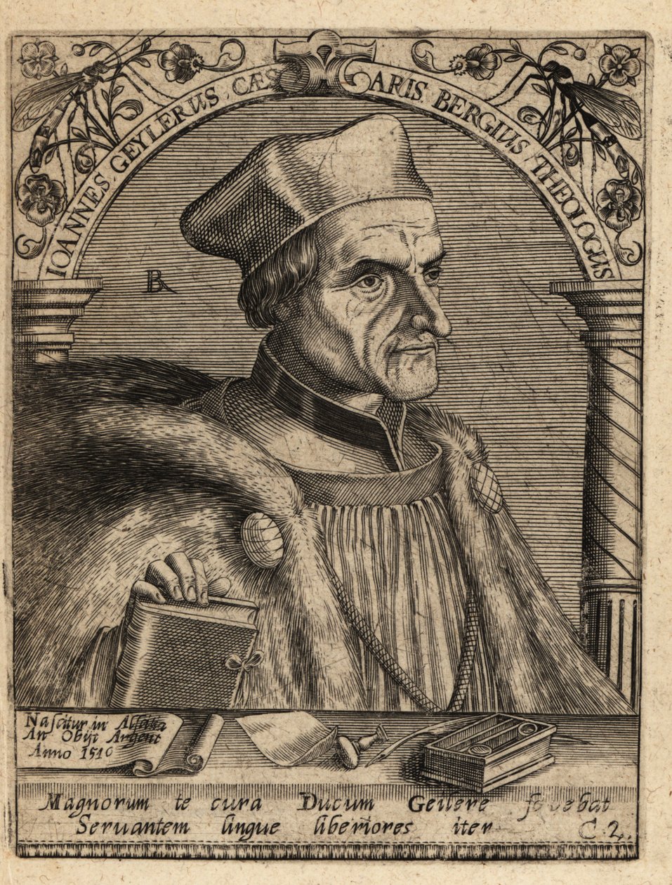 Johann Geiler von Kaisersberg by Theodore de Bry