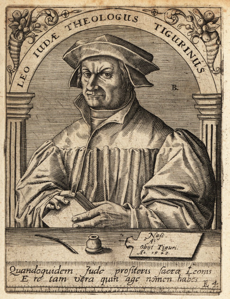 Leo Jud by Theodore de Bry