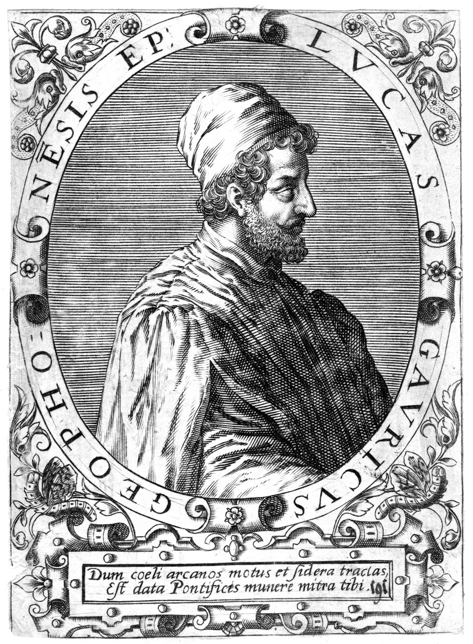 Lucas Gaurico, Italian astronomer, astrologer and mathematician, 16th century by Theodore de Bry