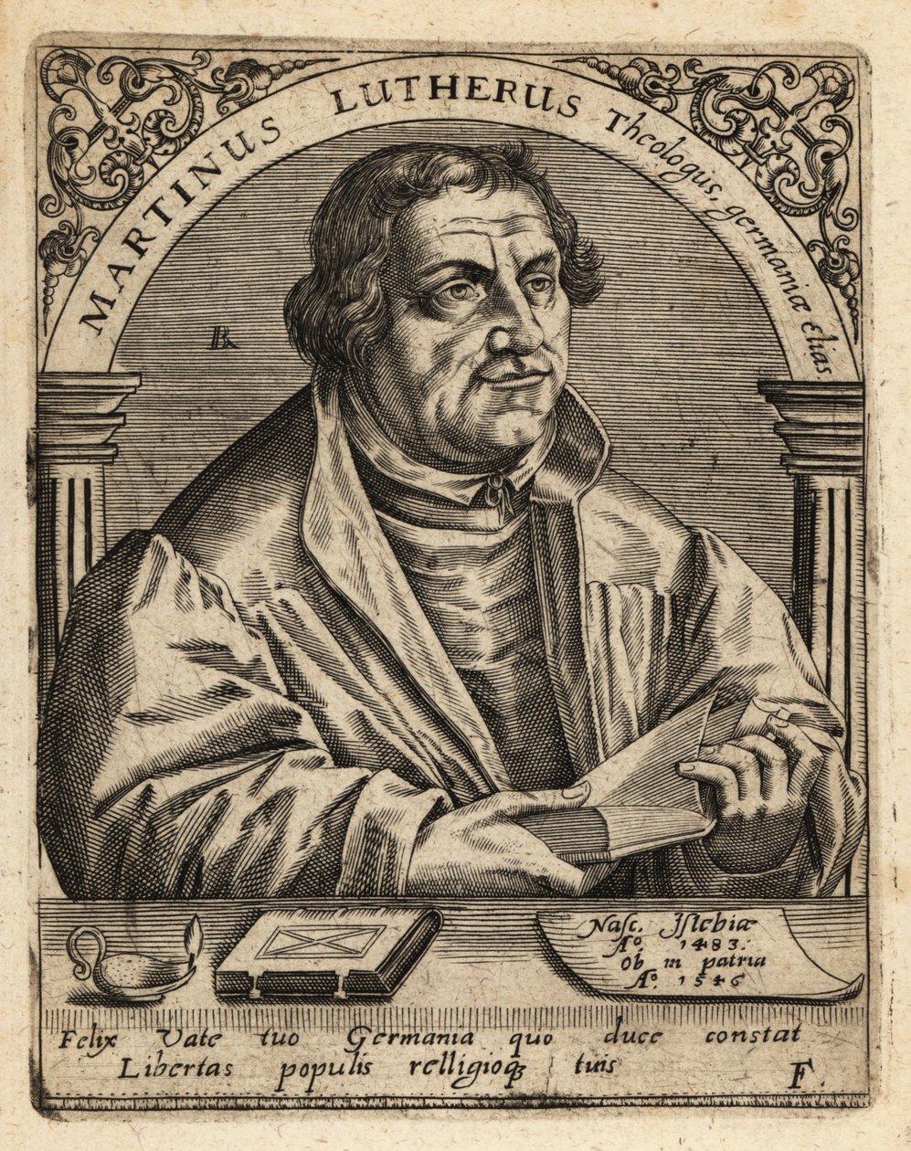 Martin Luther by Theodore de Bry
