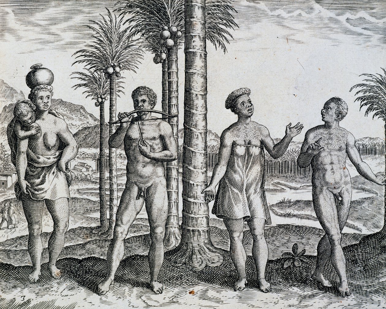 Native Ethiopia, from Work India Orientalis, Engraving by Theodor de Bry by Theodore de Bry