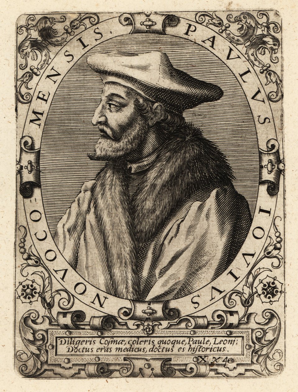 Paolo Giovio, Italian Physician by Theodore de Bry