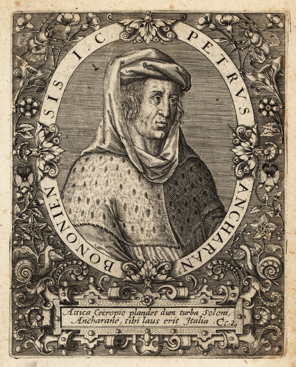 Peter of Ancarano, Italian Jurist by Theodore de Bry