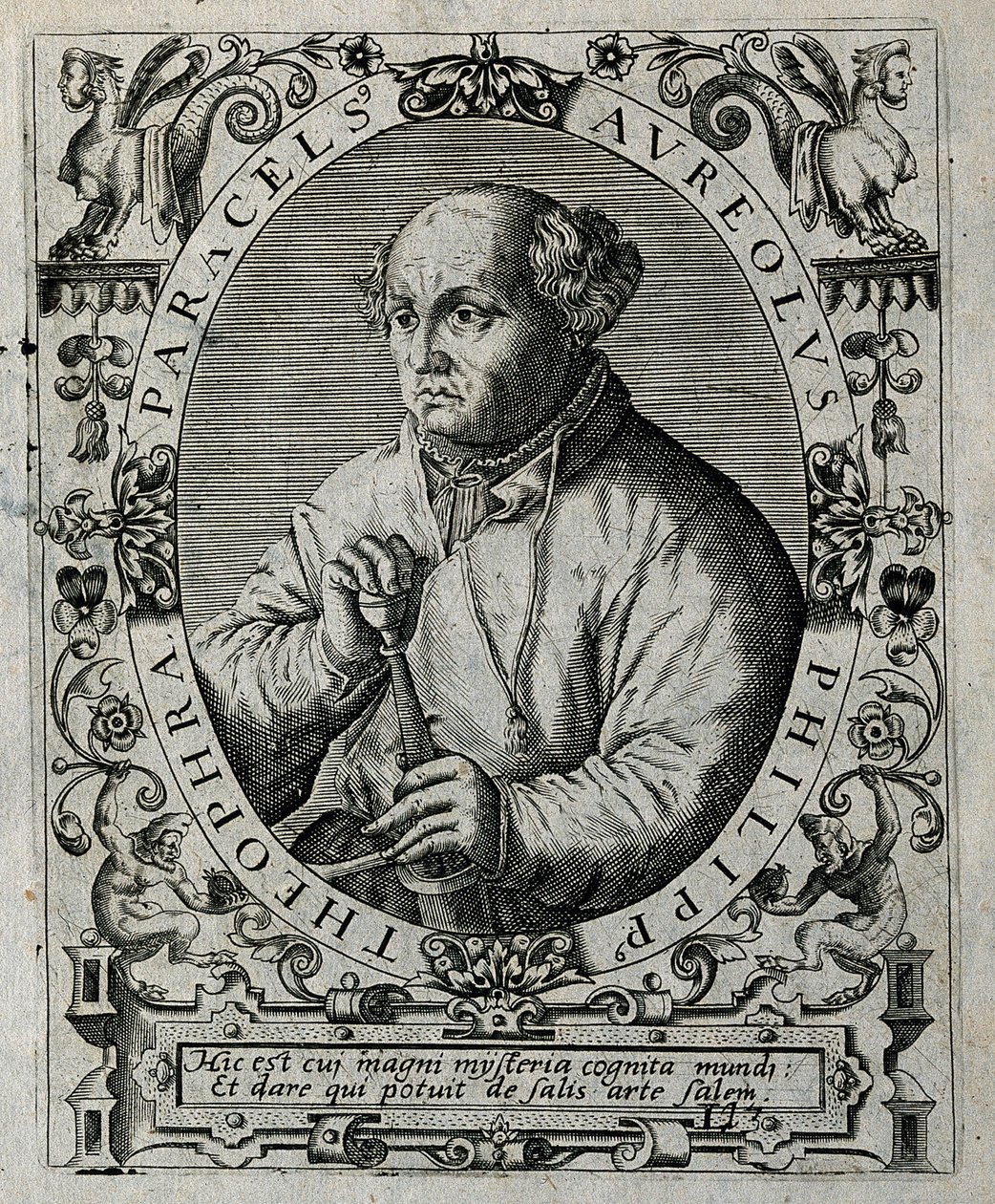 Philippus Theophrastus Aureolus Bombastus von Hohenheim Paracelsus by Theodore de Bry