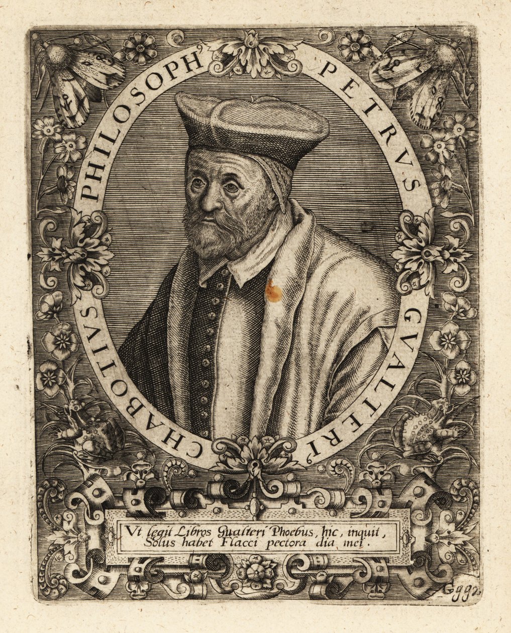 Pierre Gautier Chabot, French Humanist Writer by Theodore de Bry