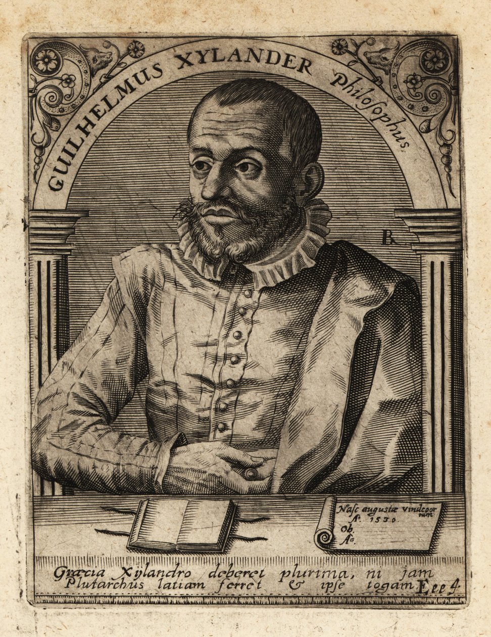 Wilhelm Xylander, German Classical Scholar by Theodore de Bry