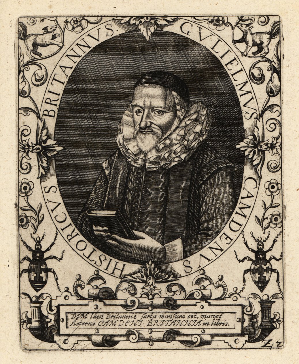 William Camden, English Antiquarian by Theodore de Bry
