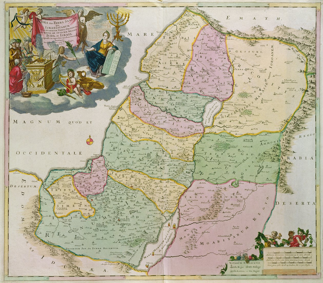 Map of the Holy Land by Theodorus Danckerts