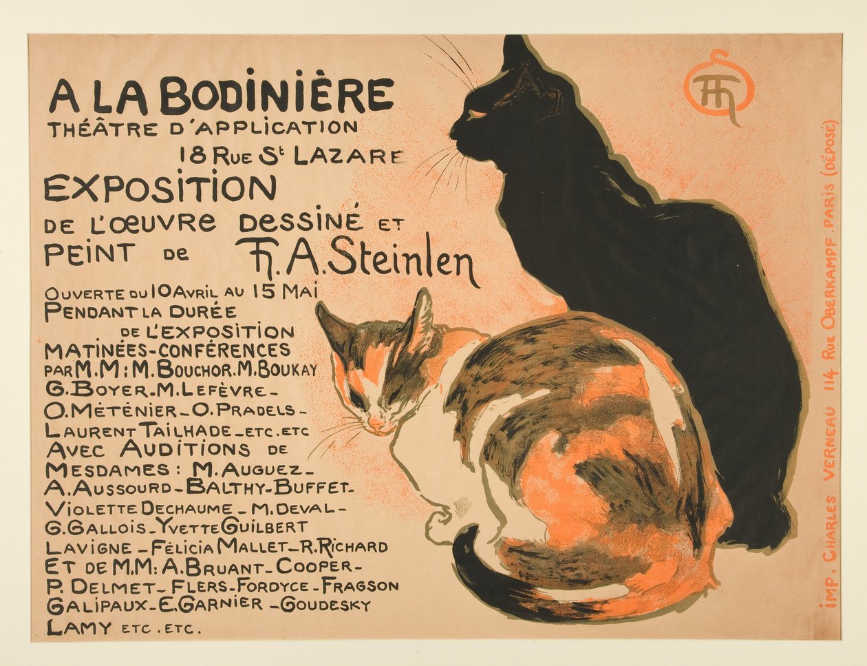 Exhibition of the Graphic Works and Painting of T. A. Steinlen by Théophile Alexandre Steinlen