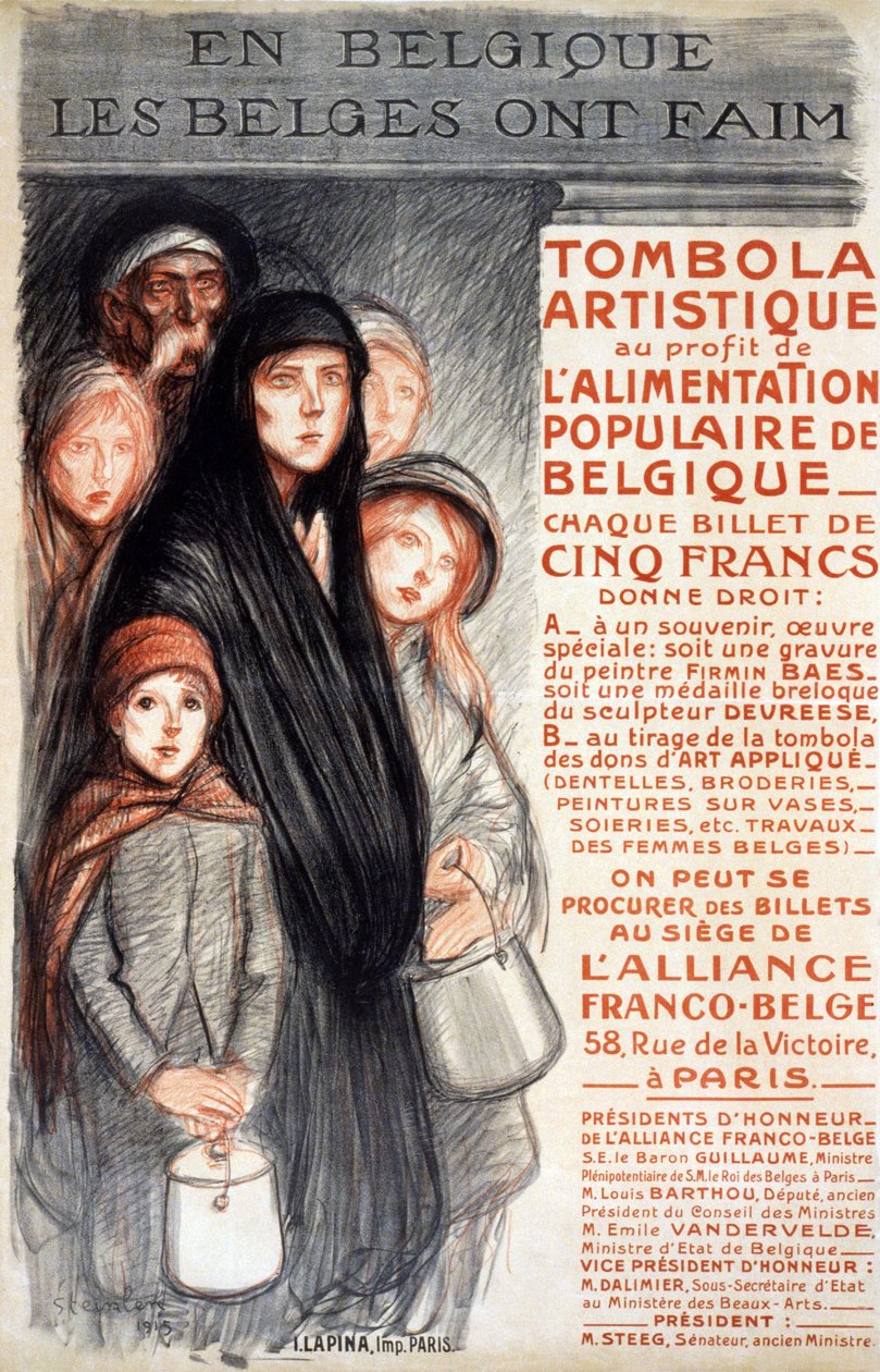 In Belgium the Belgians are Hungry by Theophile Alexandre Steinlen