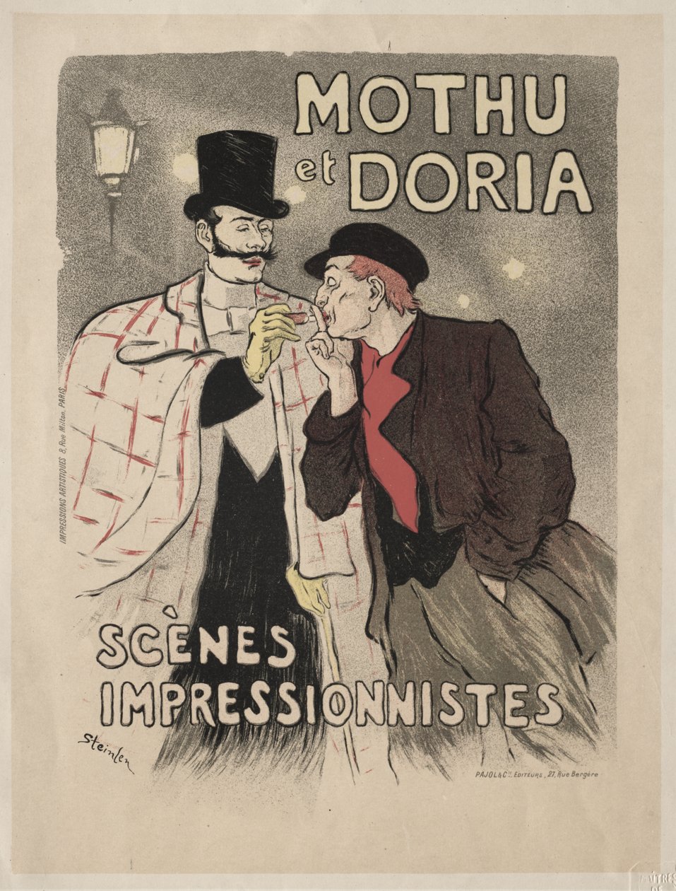 Mothu and Doria - Impressionist Scenes by Théophile Alexandre Steinlen