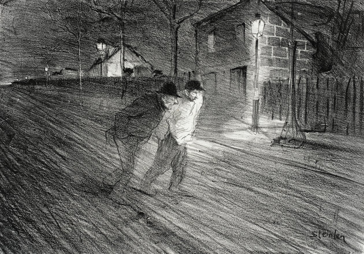 Caulaincourt Street by Théophile Alexandre Steinlen