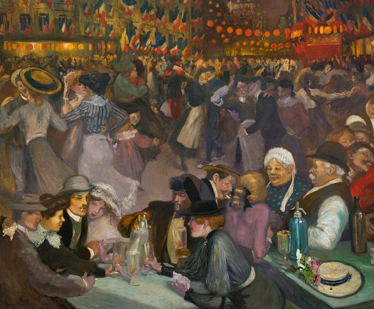 The Bastille Day Dance (detail) by Théophile Alexandre Steinlen