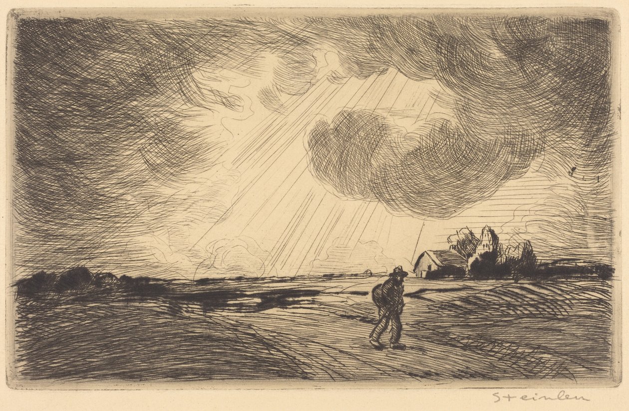 Thunder Storm by Théophile Alexandre Steinlen