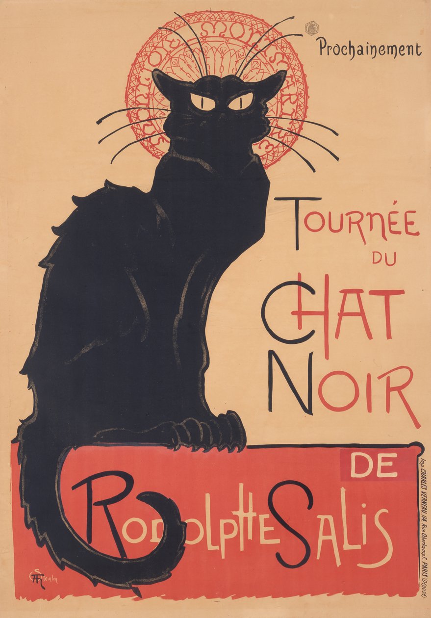 Tour of the Black Cat by Théophile Alexandre Steinlen
