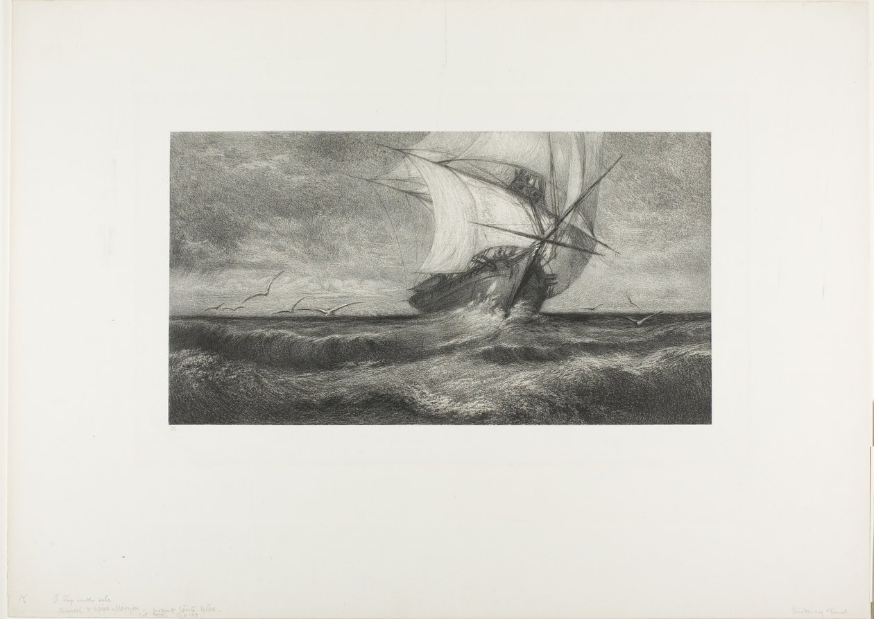 The Phantom Ship by Theophile Narcisse Chauvel