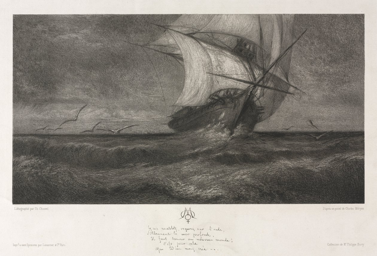 The Phantom Ship, or On the Waves by Theophile Narcisse Chauvel