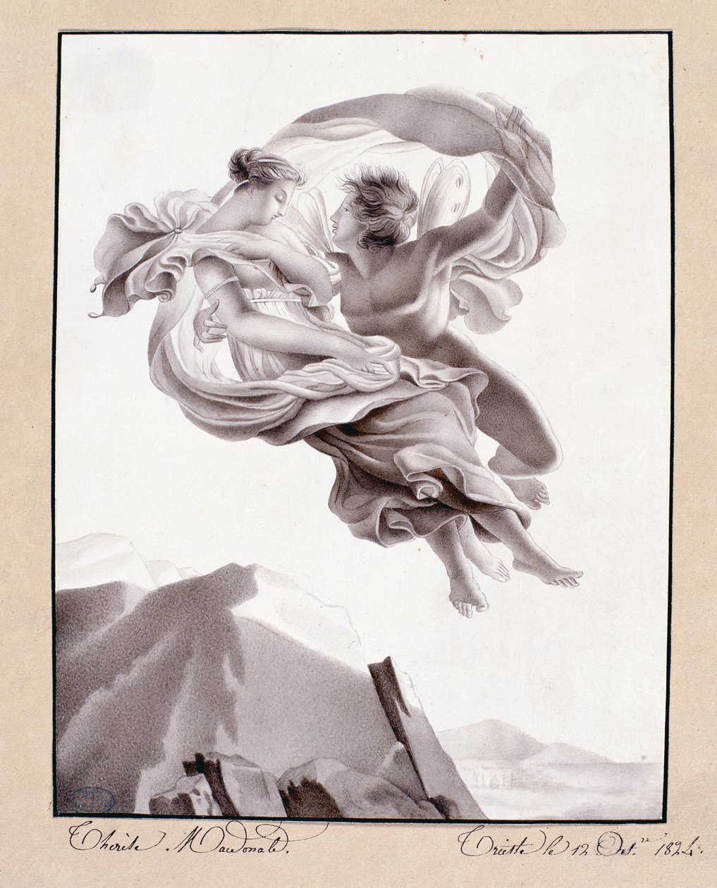 Abduction of Psyche, Trieste, 12th October 1824 by Therèse Macdonale