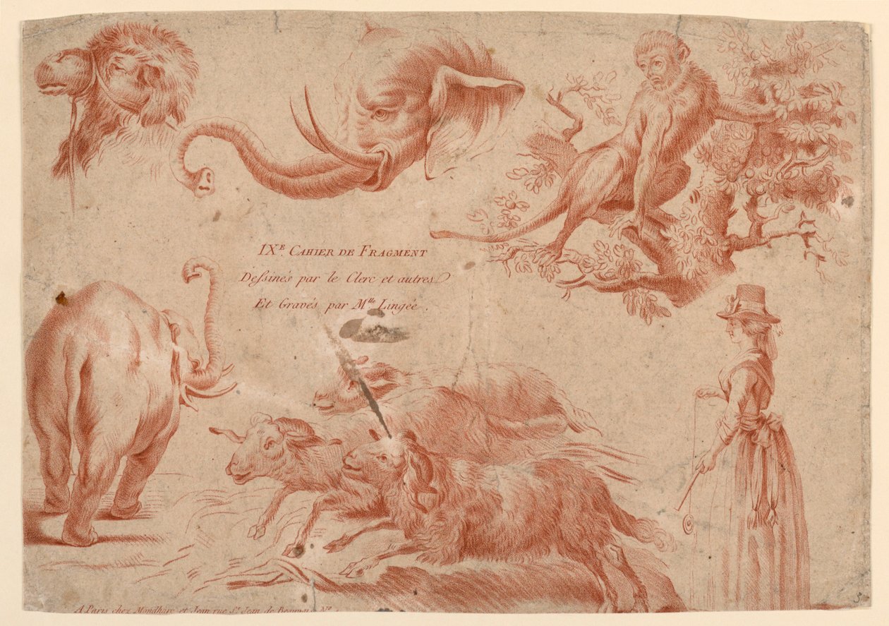 Title Page, from "IXe Cahier de Fragment" by Therèse Éléonore Lingée
