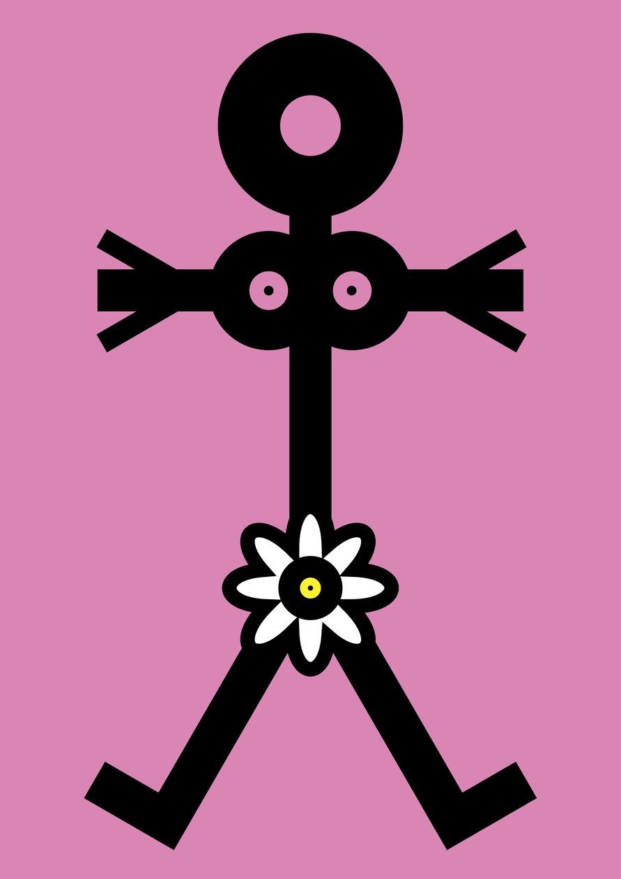 Woman with Flower Icon by Thisisnotme Thisisnotme