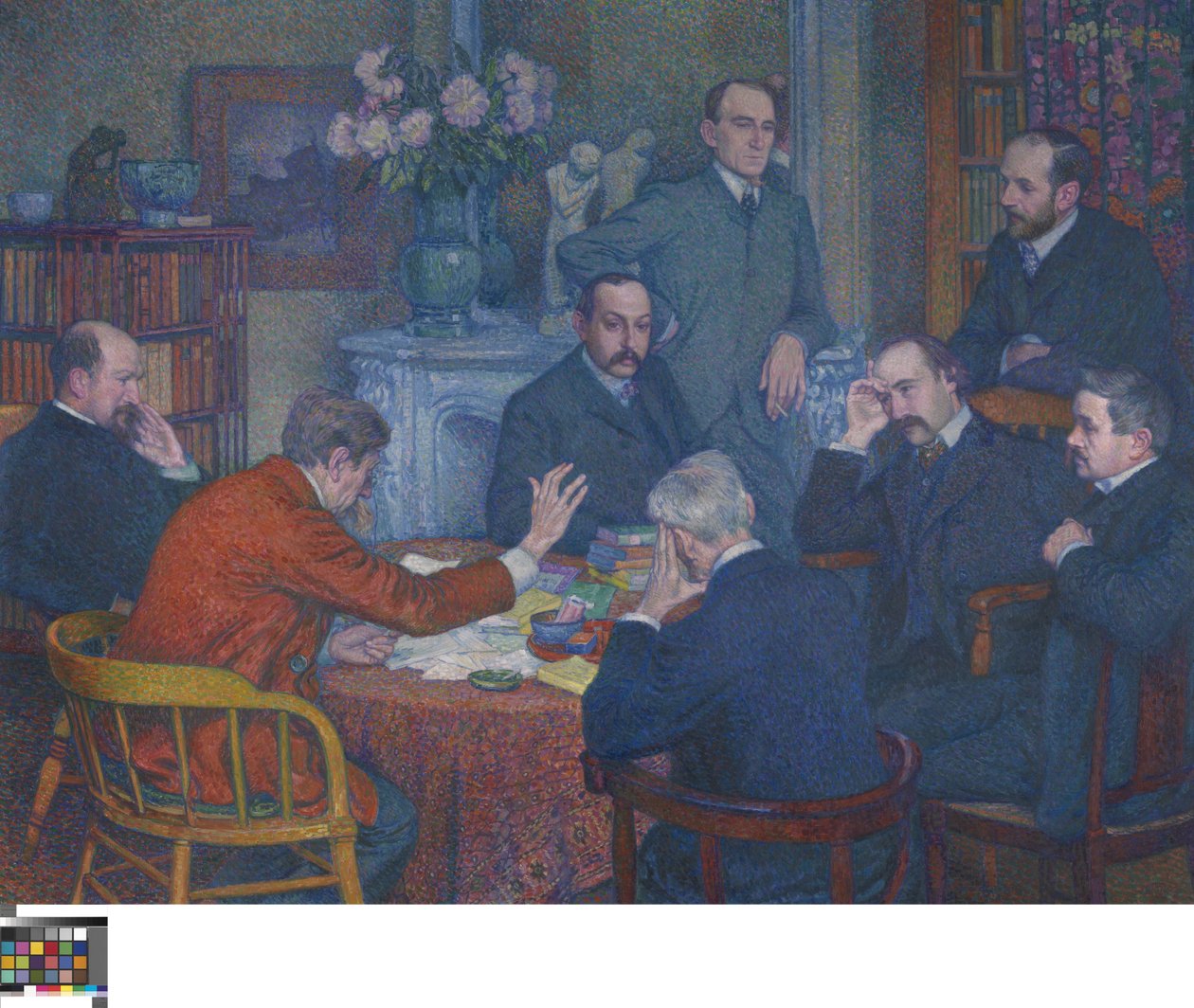 A Reading by Emile Verhaeren by Théo van Rysselberghe