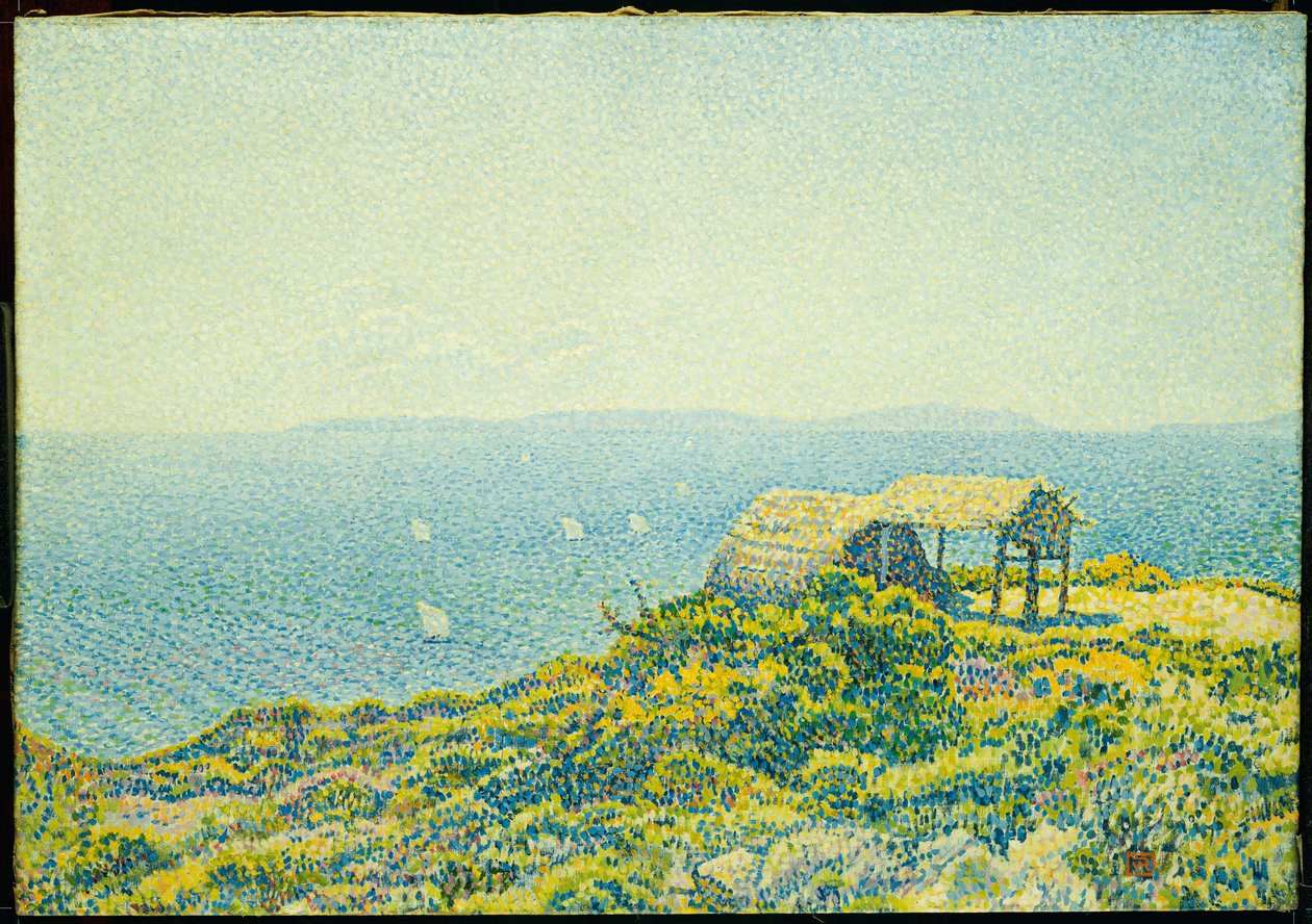 The Island of Levant, seen from Cap Benat, 1893 by Théo van Rysselberghe