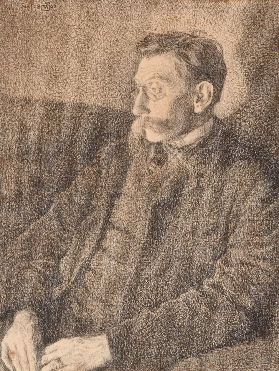 Portrait of Emile Verhaeren by Théo van Rysselberghe