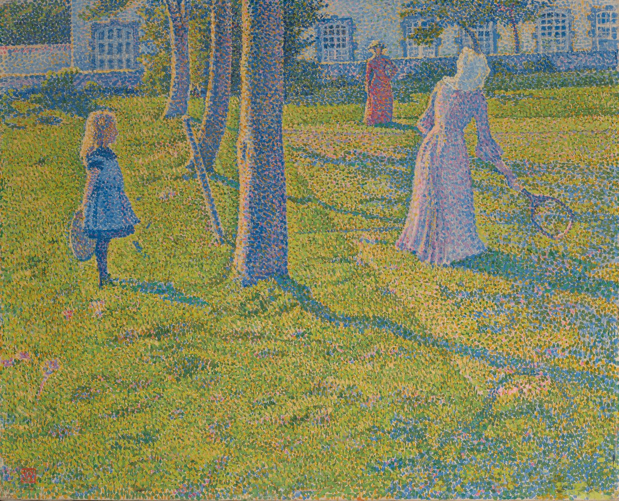 The Tennis Game, 1889 by Théo van Rysselberghe