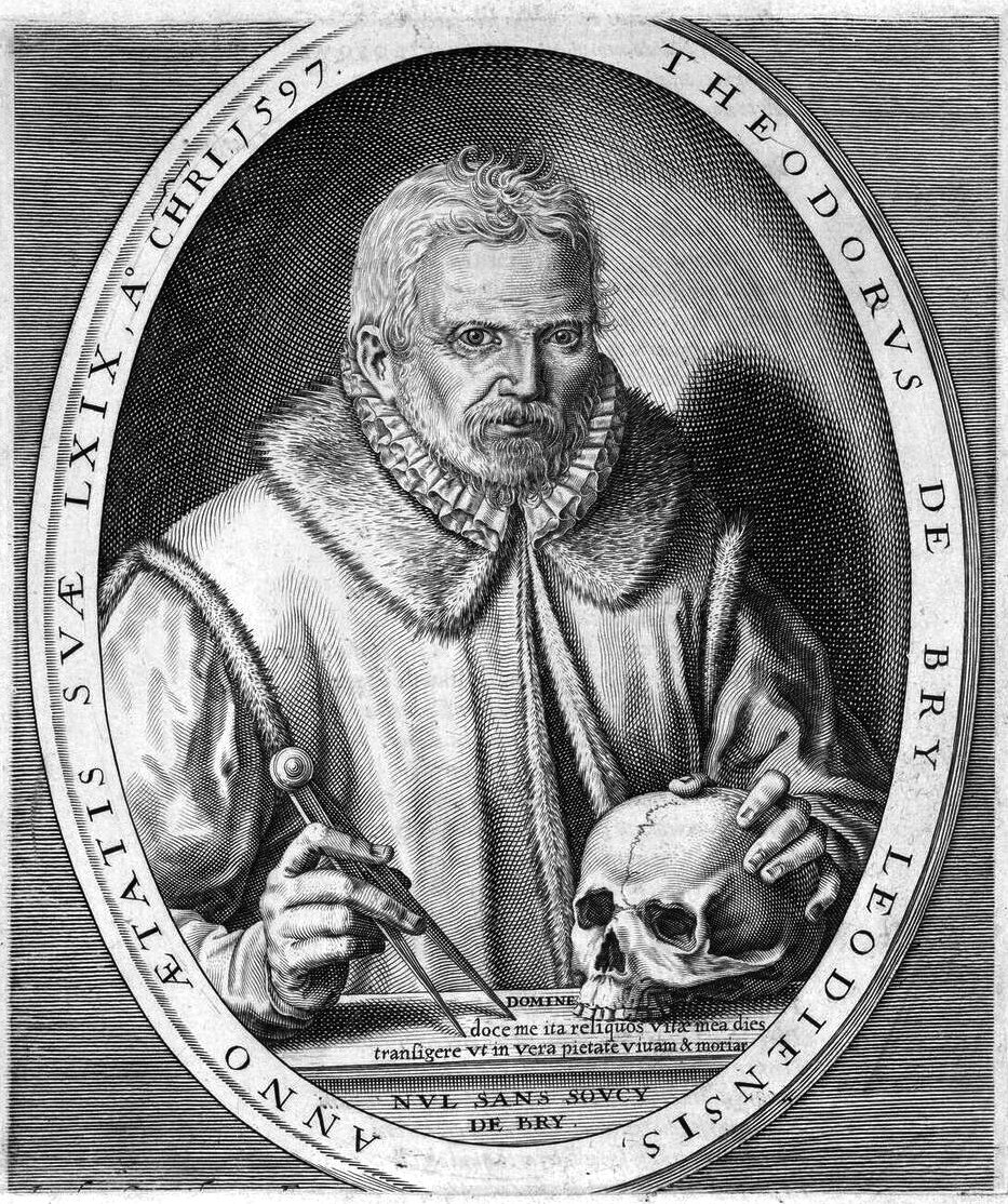 Portrait of Theodor de Bry by Theodore de Bry