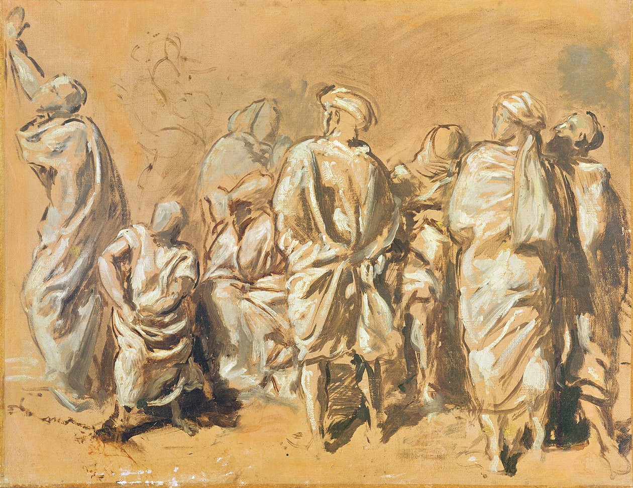 Study for the Descent from the Cross for the Church of Saint-Philippe-du-Roule: the Jews by Théodore Chassériau
