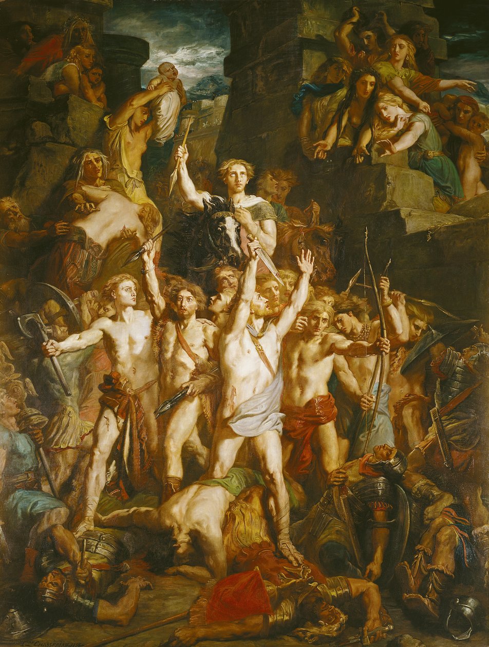 The Defence of Gaul, 1855 by Théodore Chassériau
