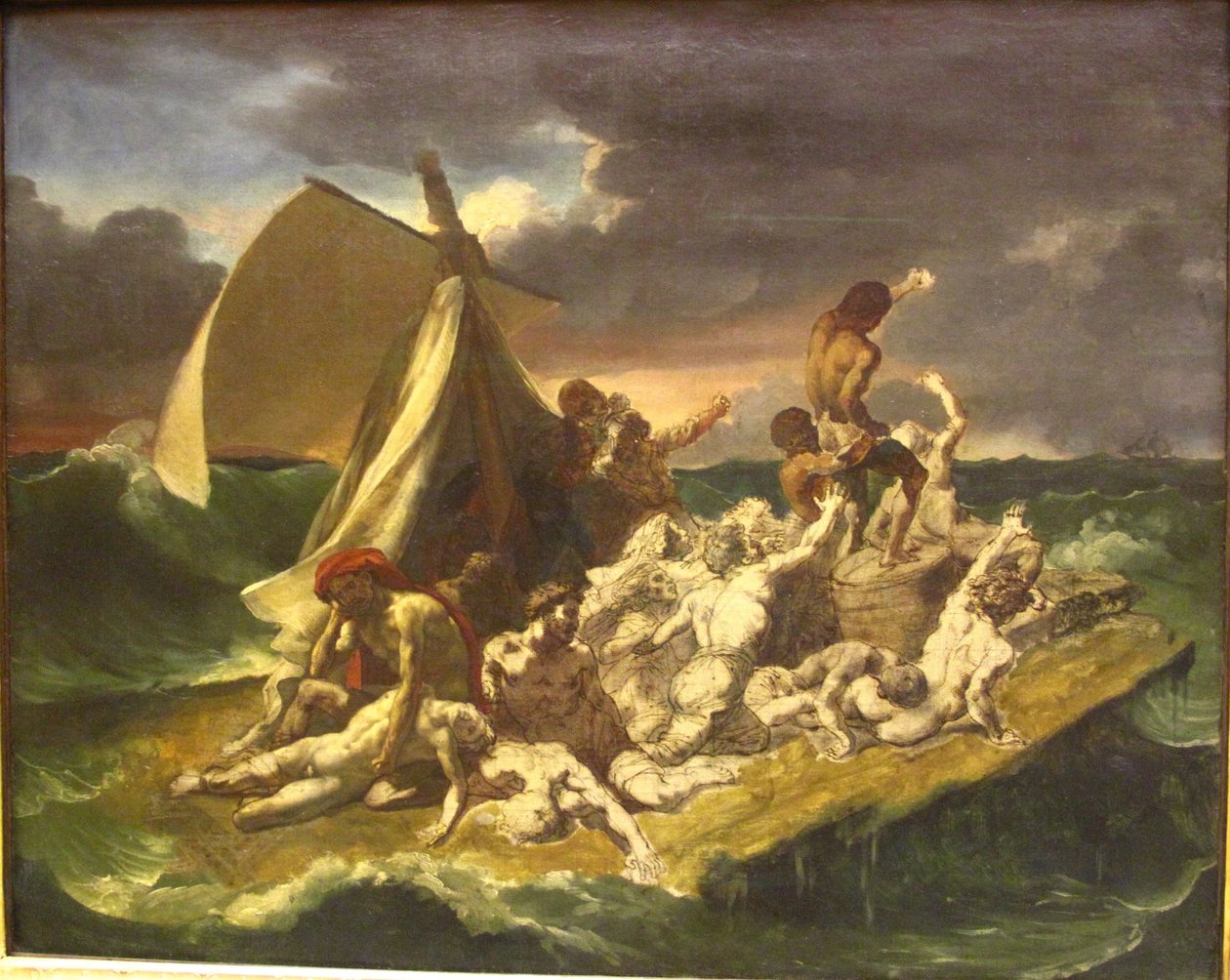Sketch of The Raft of the Medusa by Theodore Gericault
