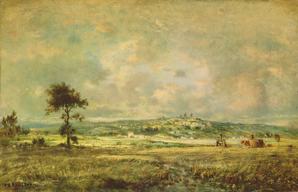 Effects of a Storm, View of the Plain of Montmartre by Pierre Etienne Theodore Rousseau