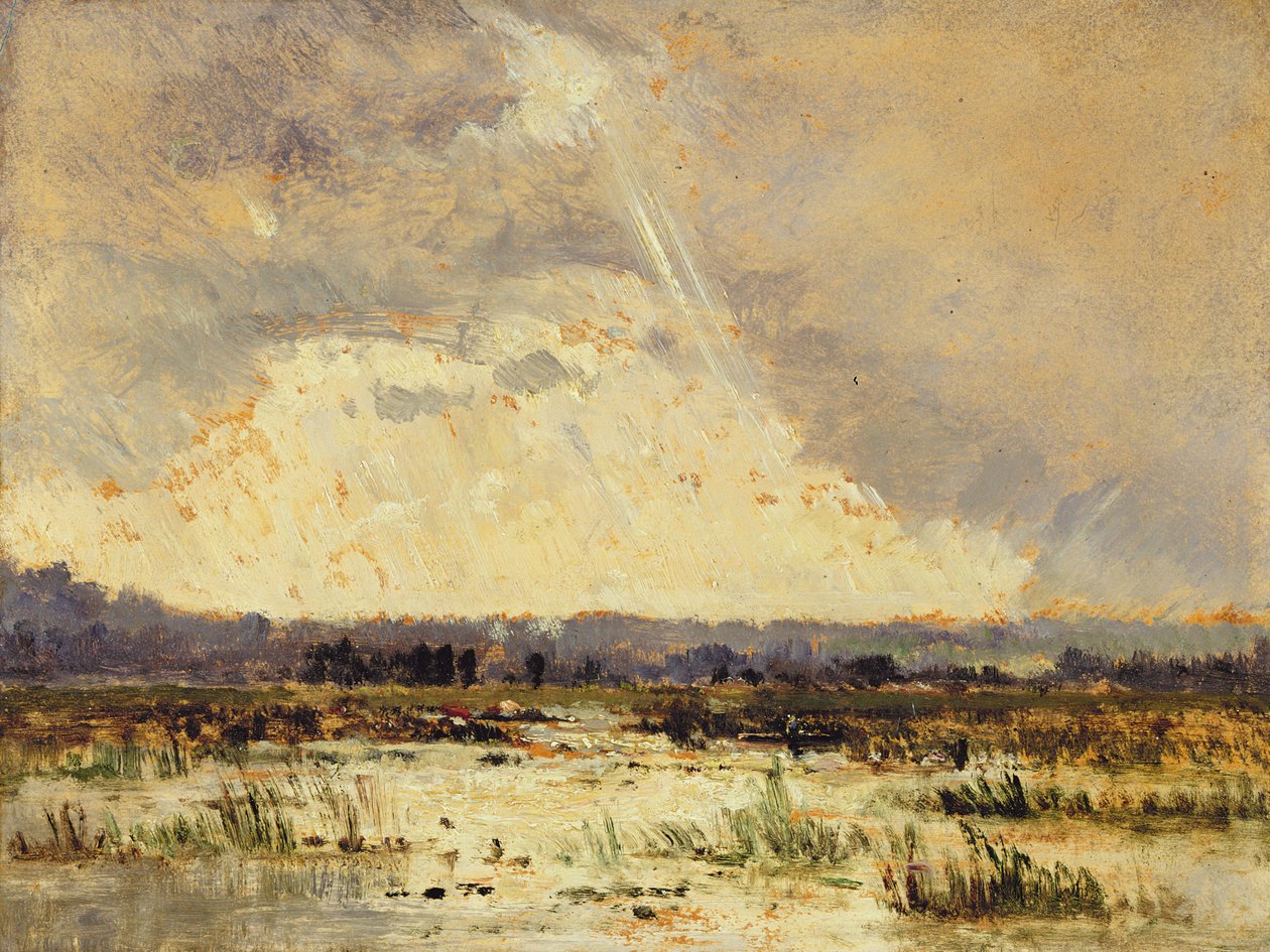 The Marsh in the Souterraine, 1842 by Pierre Etienne Theodore Rousseau