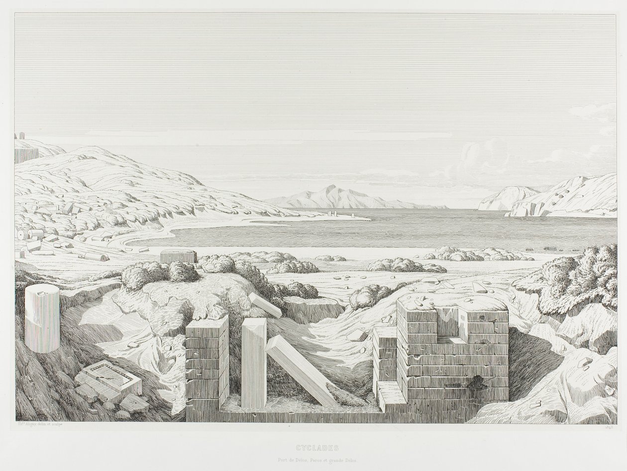 View of Corinth by Théodore Caruelle d