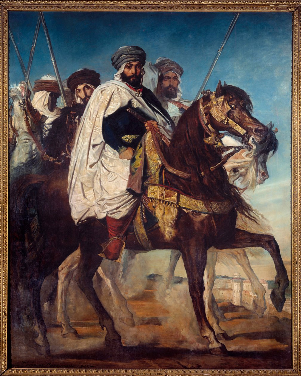 Ali Ben Ahmed, Last Khalife of Constantine and Head of the Harakta Tribe Followed by His Escort Before Constantine by Théodore Chassériau