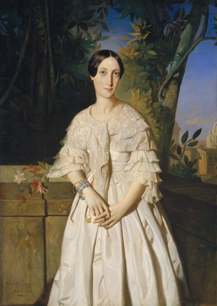 Comtesse de La Tour-Maubourg Marie-Louise-Charlotte-Gabrielle Thomas de Pange by Théodore Chassériau