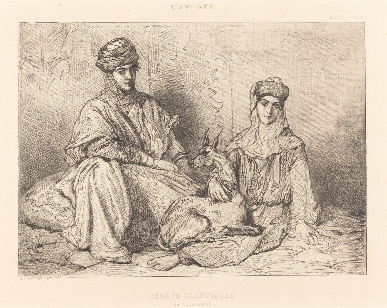 Moorish Women of Constantine by Théodore Chassériau