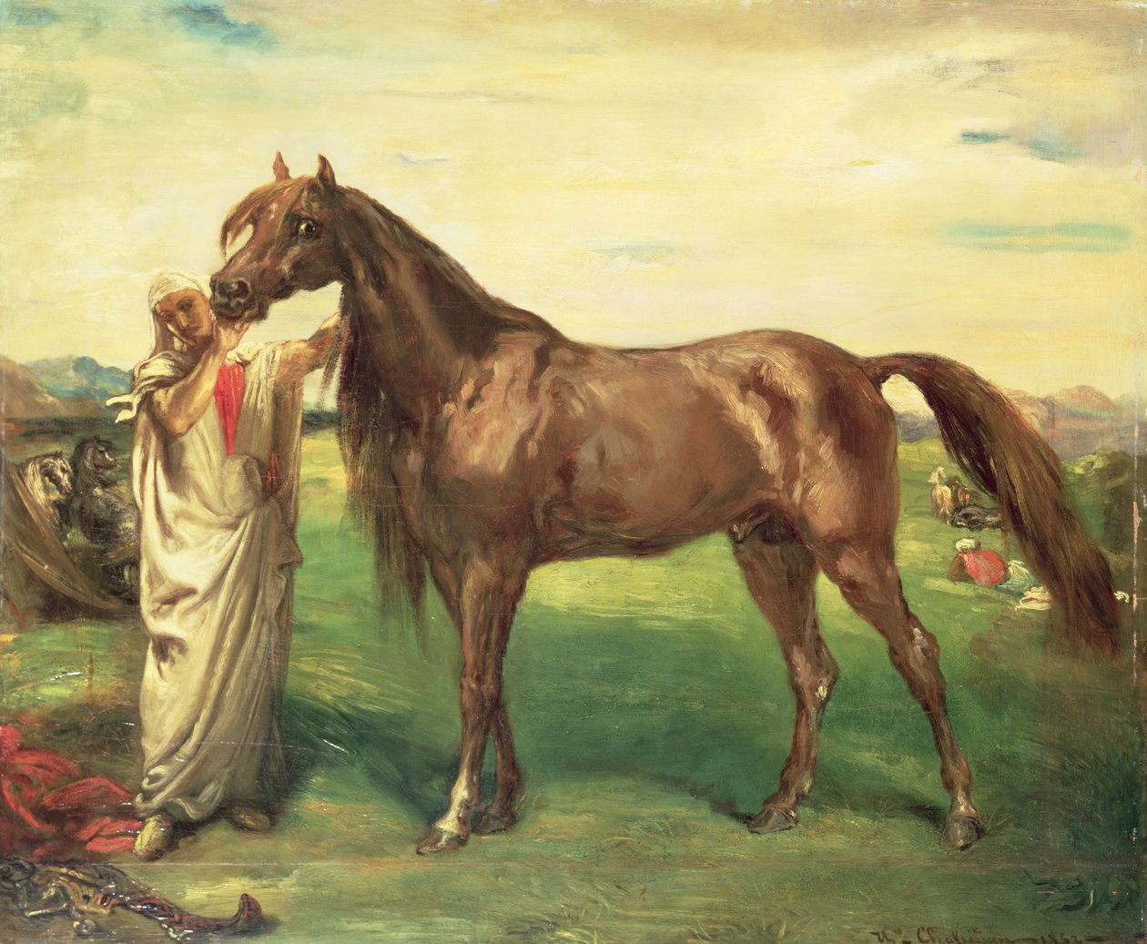 Hadji, an Arabian Stallion by Théodore Chassériau