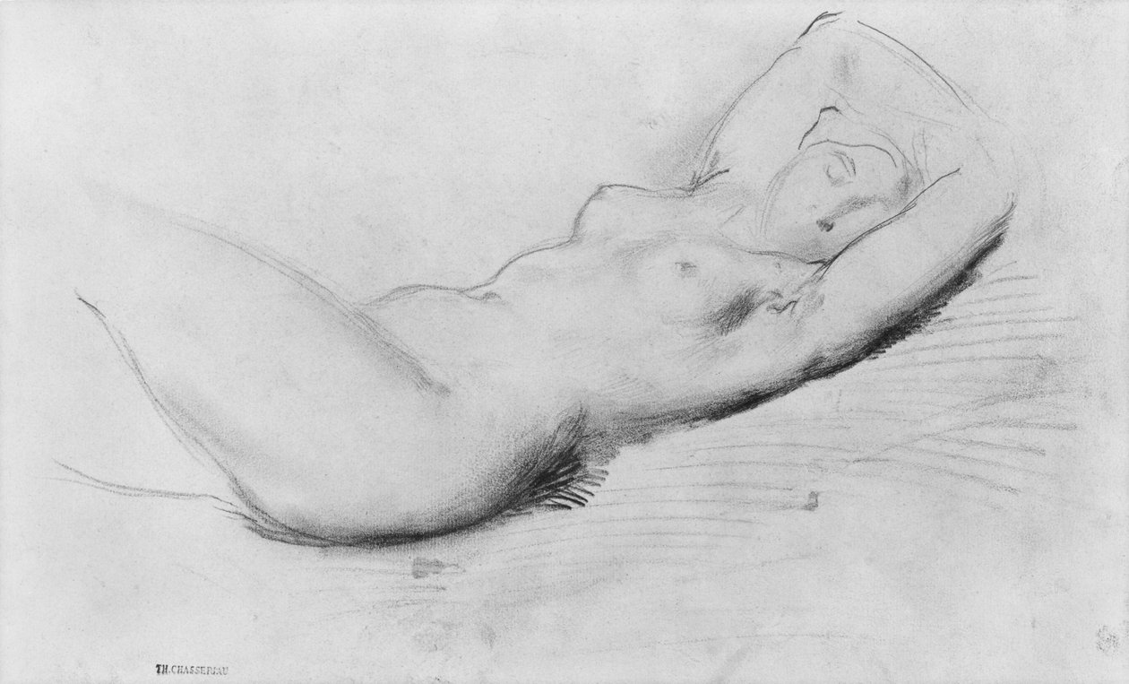 Study of a Nude by Théodore Chassériau