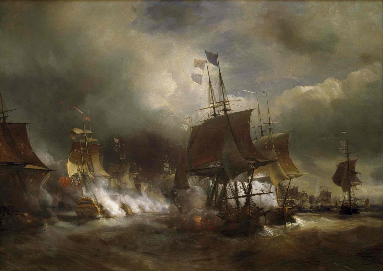 Battle of Ushant (1778) by Theodore Gudin