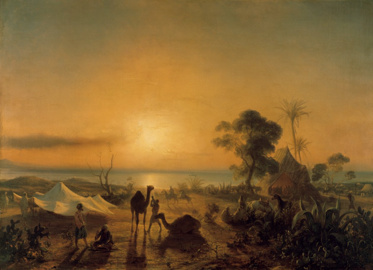 The Camp at Staoueli, 1830 by Jean Antoine Theodore Gudin