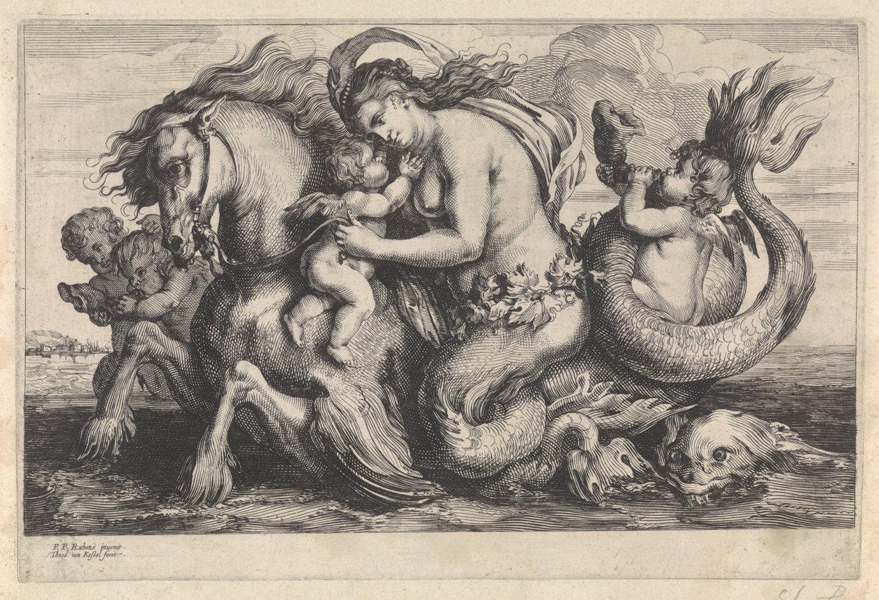 Triumph of Galatea by Théodorus van Kessel