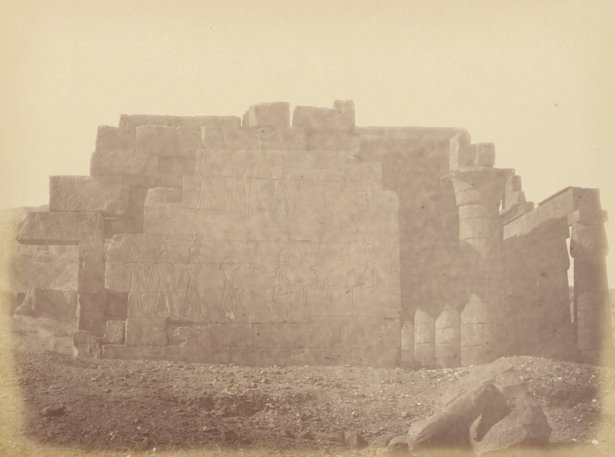 Close View of the Back Side of the Ramasseum by Théodule Devéria